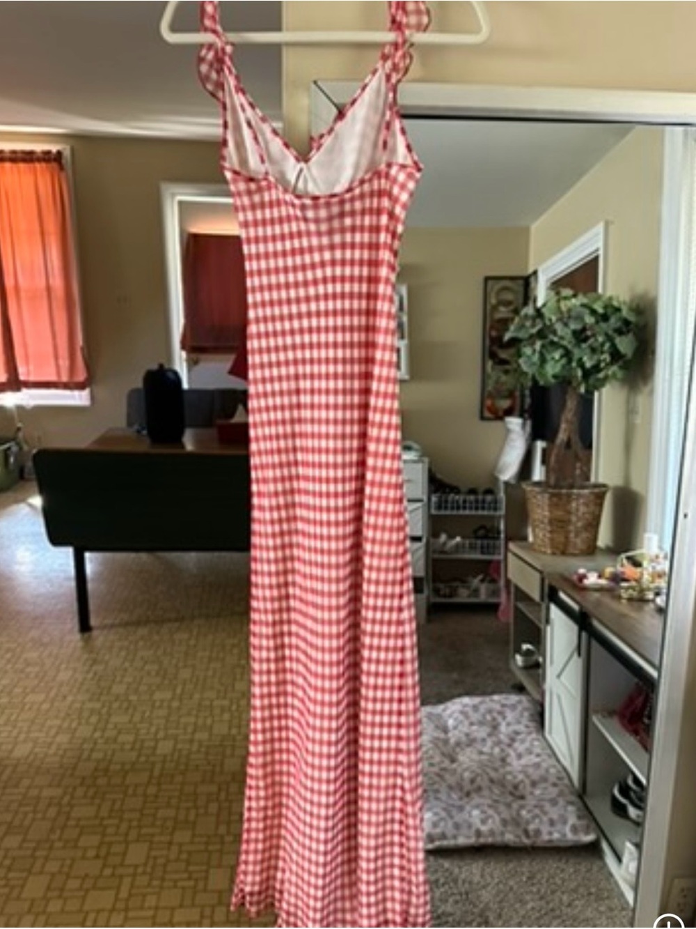 realisation par heidi dress in rouje gingham - Picture 3 of 4